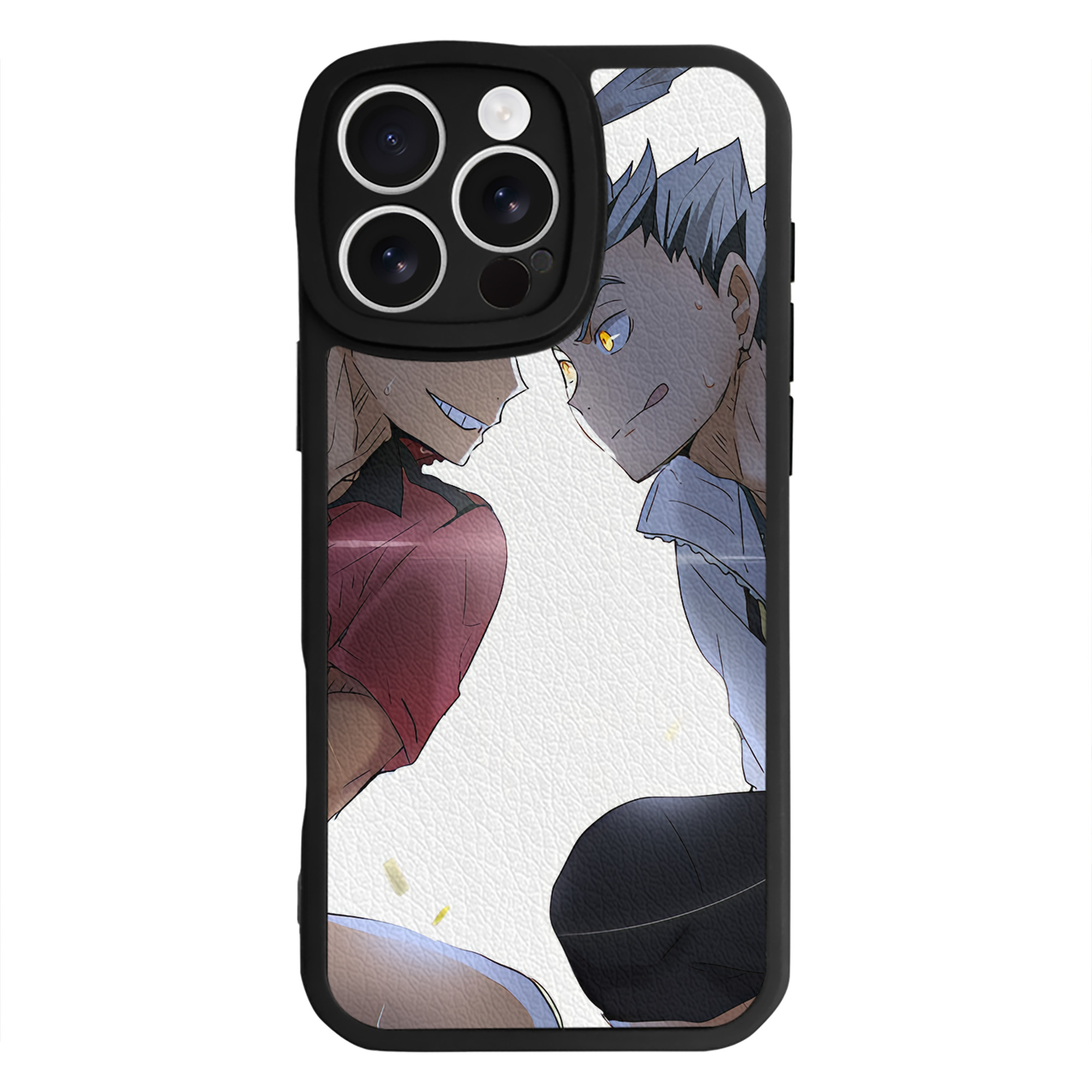 （画像用） ハイキュー!! Haikyu!! 【iPhone 16シリーズ対応】シリコンスマホケース（レザー調） 材質：シリコン